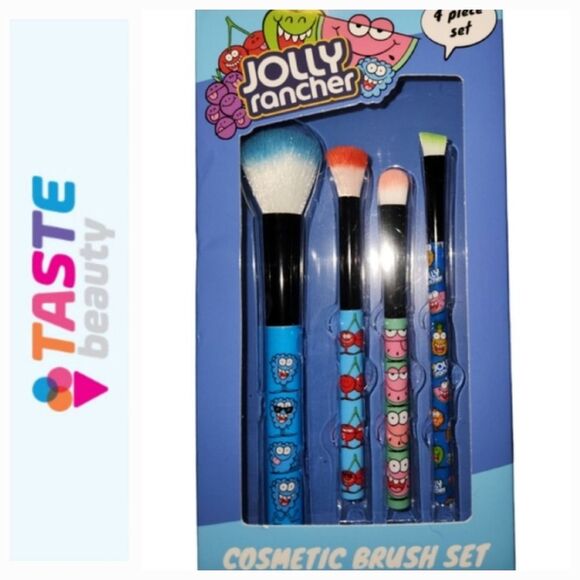 Taste Beauty Jolly Rancher 4-Piece Cosmetic Brush Set - Picture 1 of 3